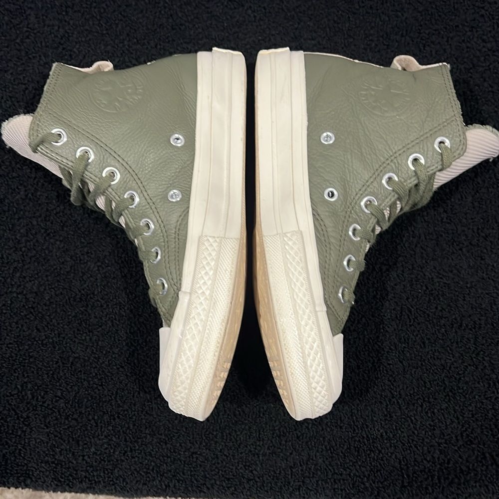 đ„ CONVERSE Army GreenâChuck Taylorâ 70 Counter Climate Hi-Top Sneakers Women Sz - Picture 6 of 13